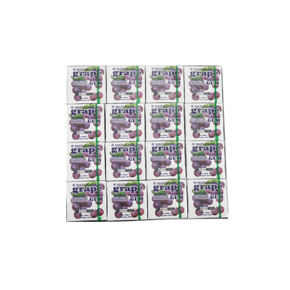 Authentic Japanese Marukawa Grape Flavored Fusen Gum 48 Packs