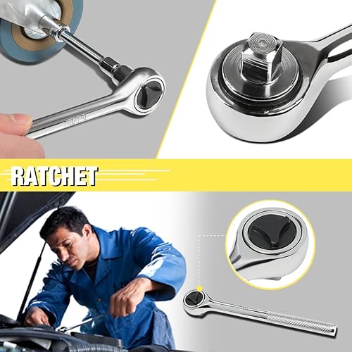 Miniatura 9 de DNA Motoring TOOLS-00038 Kit de herramientas manuales generales con destornilladores de puntas múltiples, llaves hexagonales, llave - Juego de