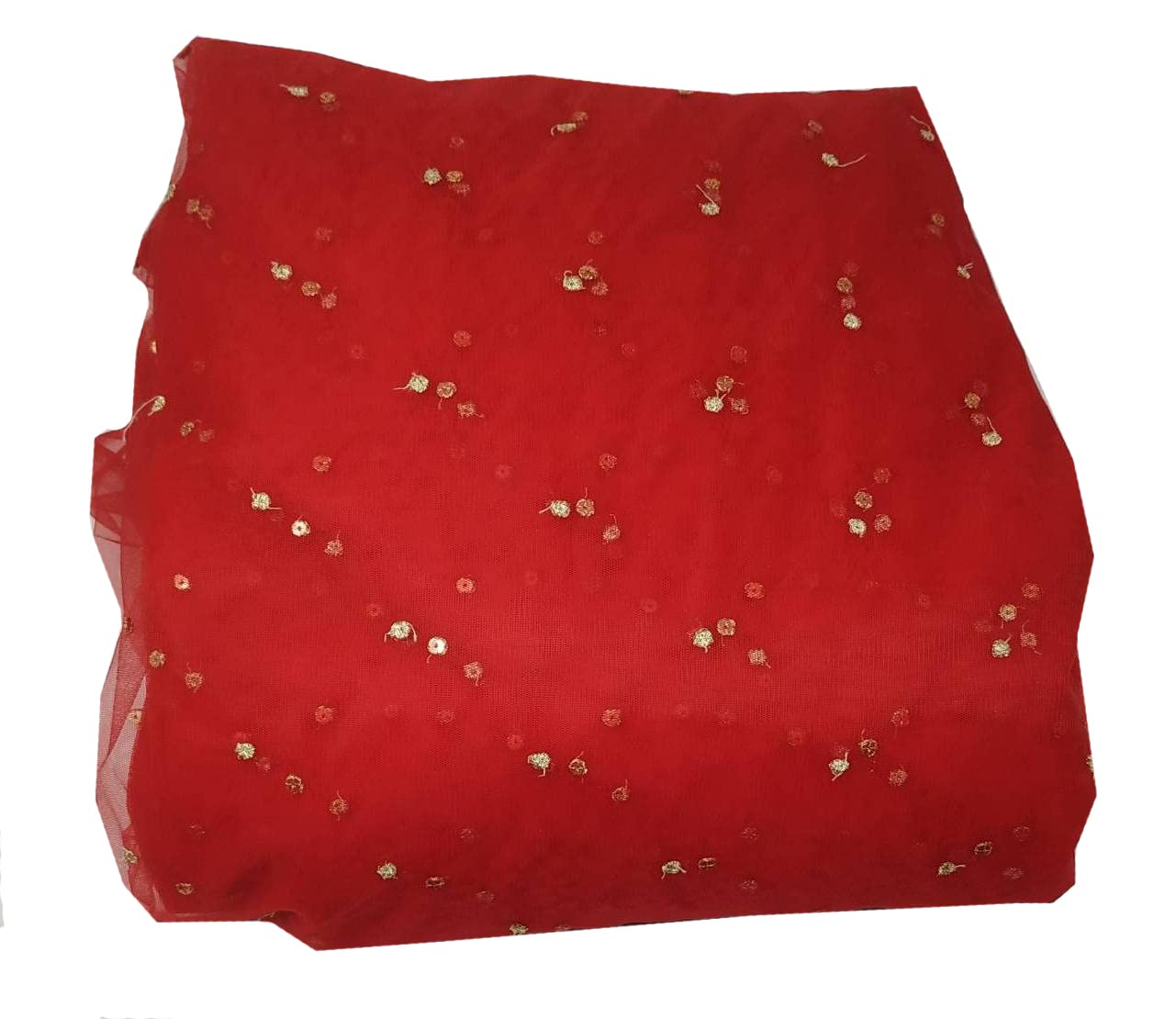 Inhika Women's Fabric Dress Material for Blouse, Kurti, Lehenga (Material: Net, Color : Wine)