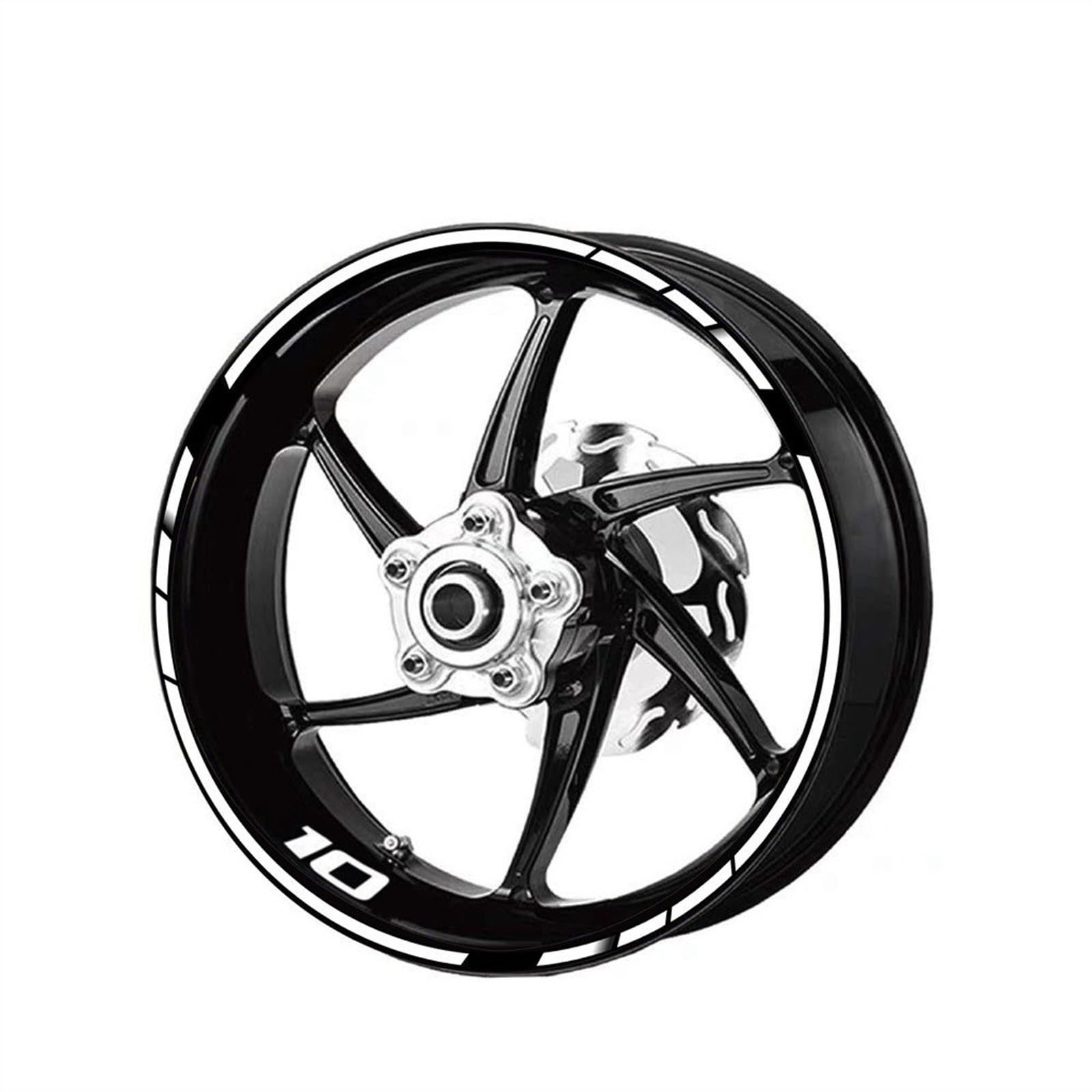 Stickers Motorcycle Accessories Wheel Stickers Reflective Decals Rims for Kawasaki ZX10R ZX-10R(Style 2)