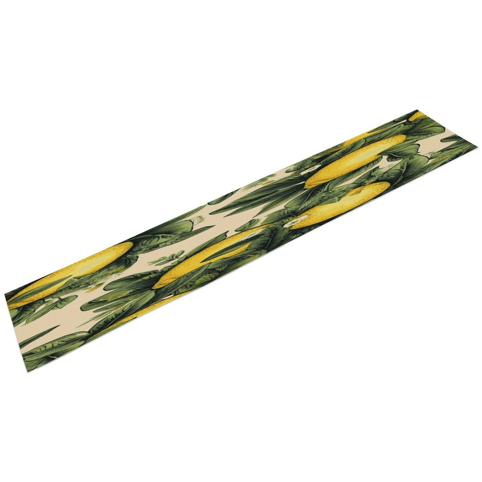 Lemon Table Runner Long Linen Table Runners Farmhouse Rustic Table Runner Seasonal Kitchen Dining Table Decoration for Home Party Decor 13 X 72 Inch