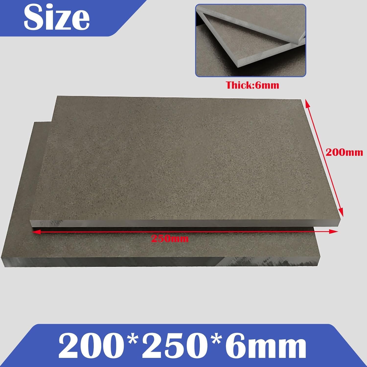 6 mm Glimmer-Wärmedämmung – Flammhemmende elektrische Isolierplatte, 1 Stück(200mm*250mm)