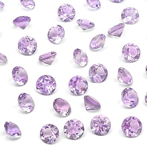 【BELLPIERI】ブラジル産 ピンクアメジスト コインファセットカット ルース 4mm【8コ販売】 / 82-10 AM4CO-X