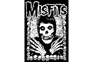 BUY ART FOR LESS Officially Licensed Misfits Skulls Surround 24 x 36 Inch Art Poster