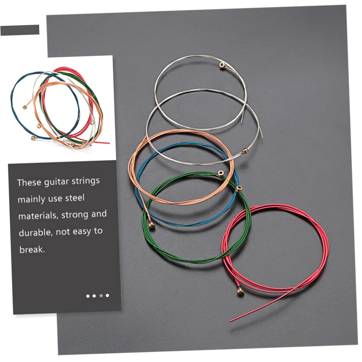 TOYANDONA 30pezzi Corde Per Chitarra Folk Acciaio Da Materiale Resistente Per Sostituzione Suono e Potente Accessori Per Musicisti e Appassionati Di Chitarra