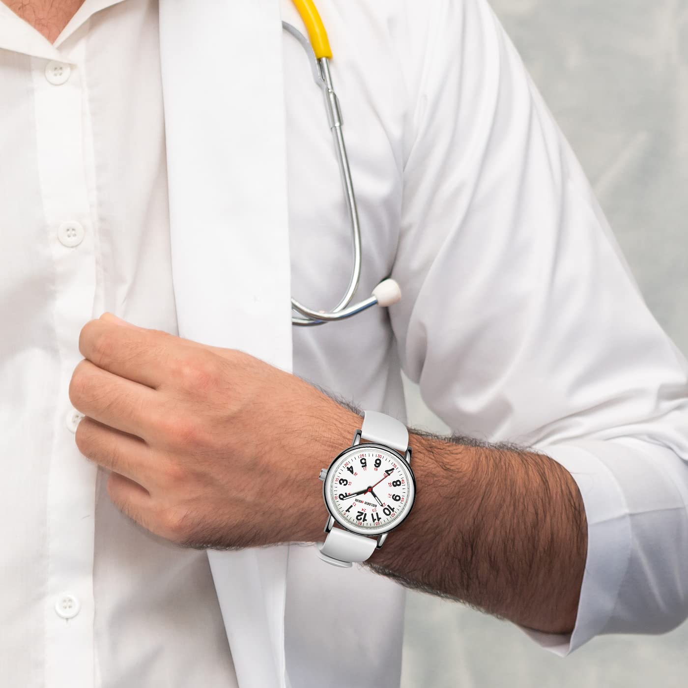 GOLDEN HOUR Orologio da Infermiere Impermeabile per Professionisti Medici, Studenti Donne Uomini