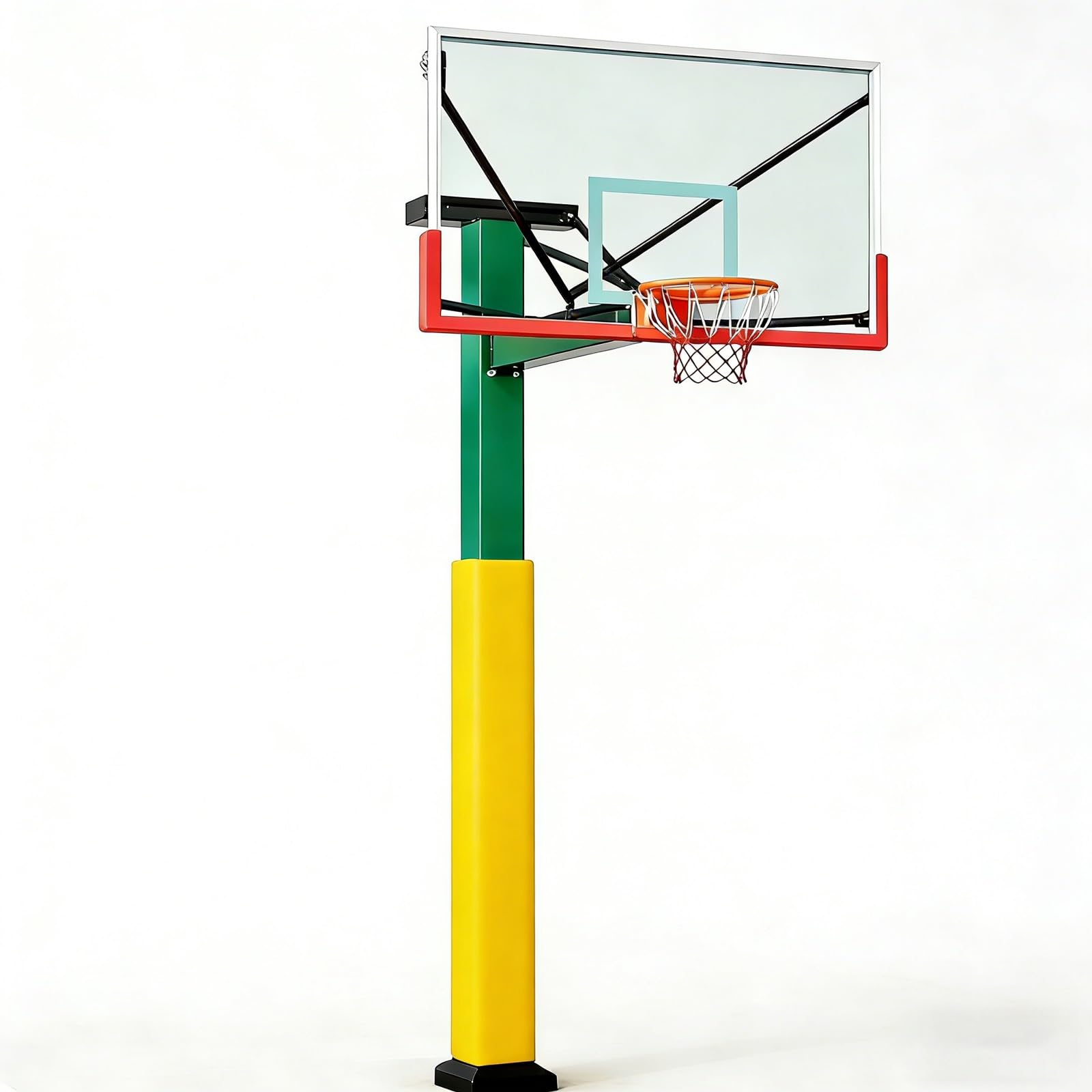 Protection en mousse pour poteau de basket-ball sur mesure pour sécuriser les jeux des enfants