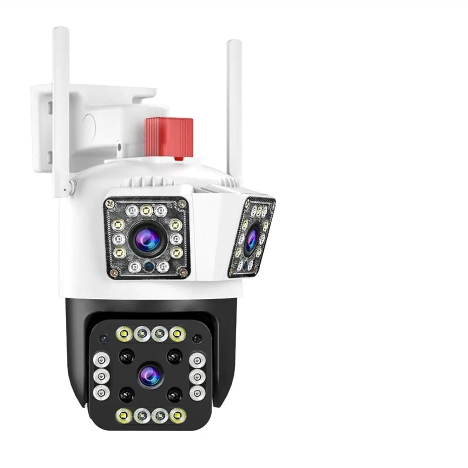 Kamery Monitoringu, 6K IP zewnętrzna kamera 12MP śledzenie ruchu kamera wideo PTZ 4K trzy obiektywy trzy ekrany wodoodporny system bezpieczeństwa(6K 12MP NO Card)