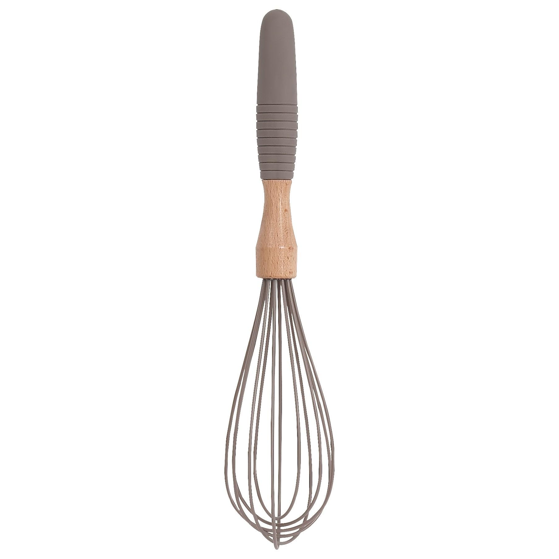 Sabichi Grey Whisk, Silicone, 12-Inch