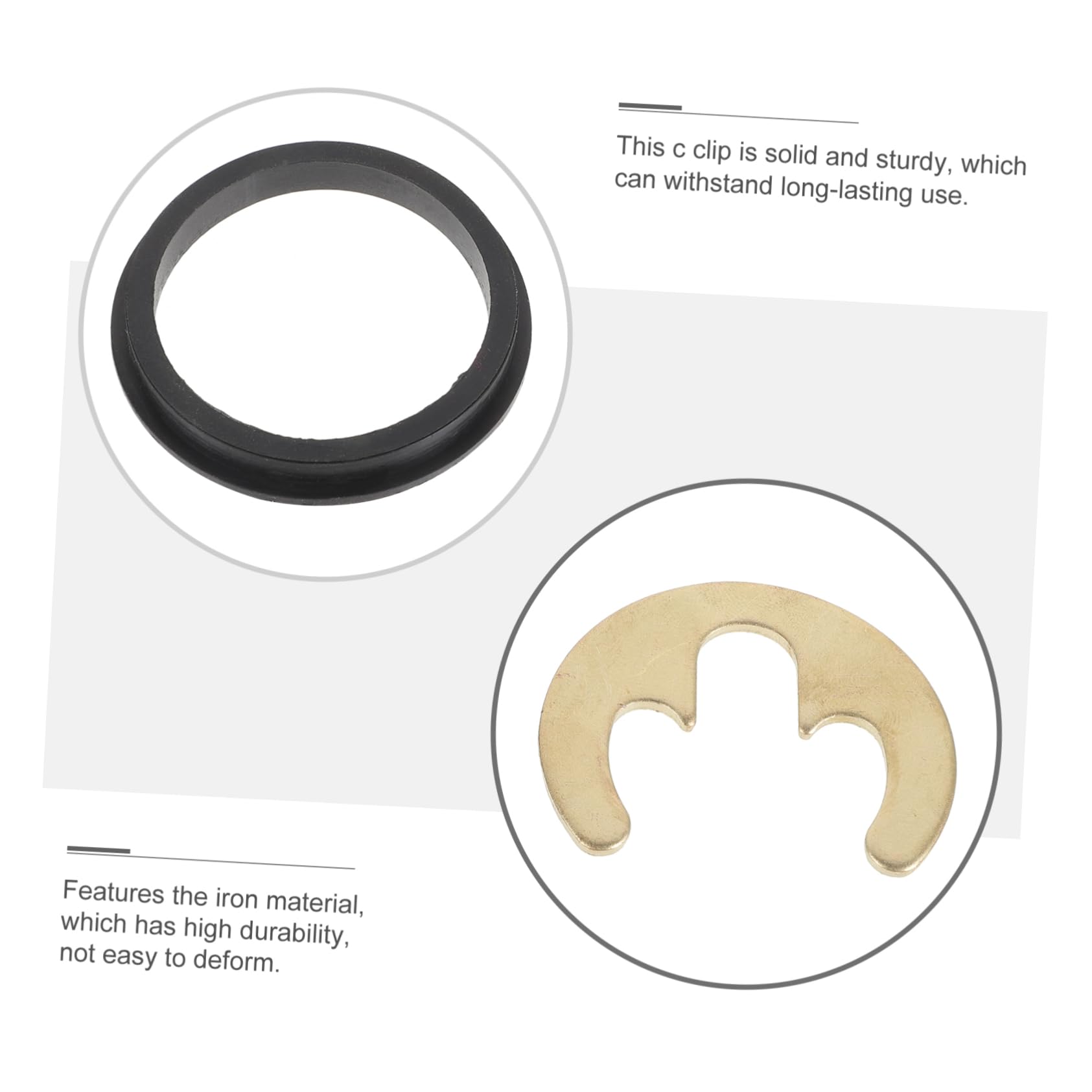 TOVINANNA Open Retaining Ring Circlip Locking Clip for Faucet Mountings Sturdy and Easy to Clean