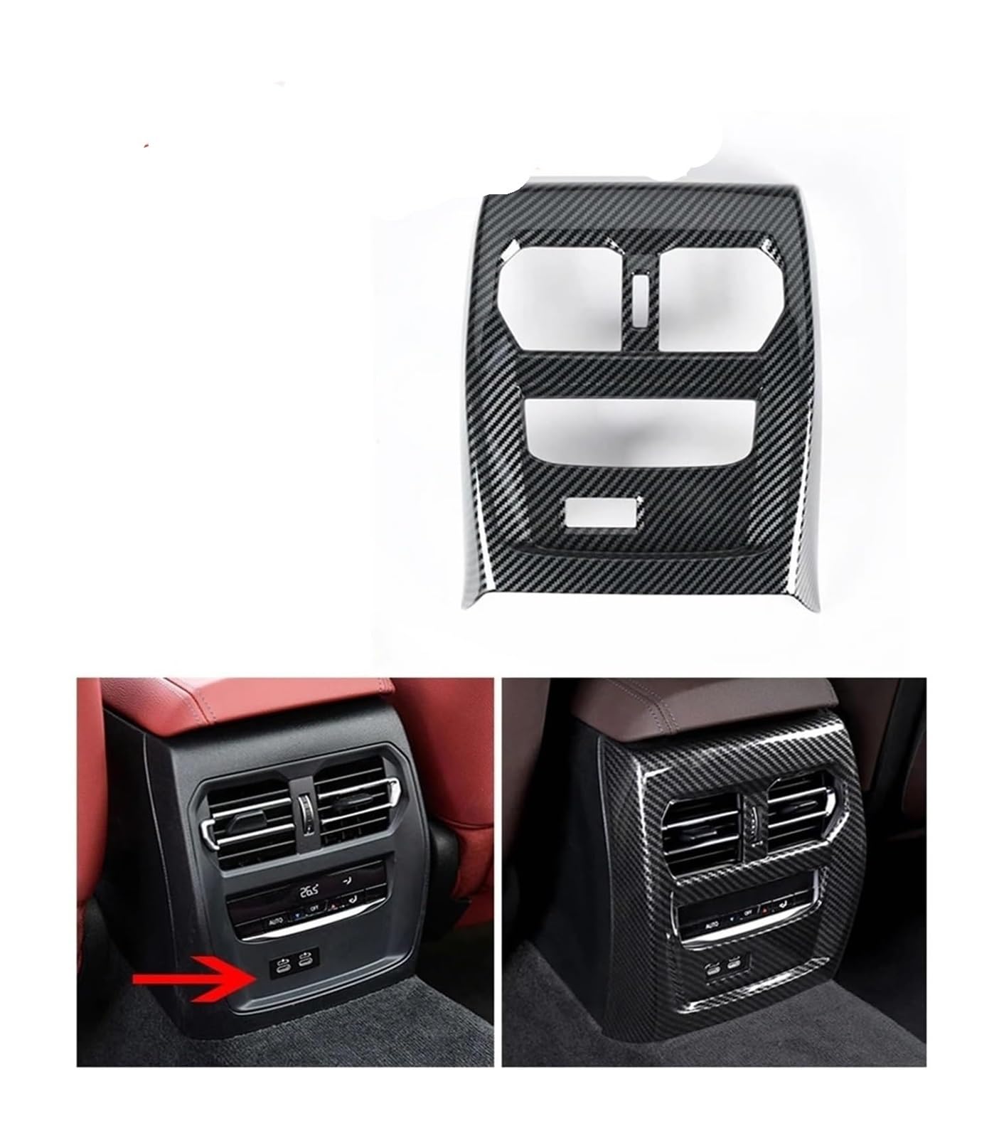 Auto Aria Condizionata Per B&MW Per Series 3 4 G20 G21 G22 G23 G26 2020 2021 2022 2023 Copertura Per Bocchetta Di Ventilazione Posteriore Dell'auto Accessori Interni(B Model)