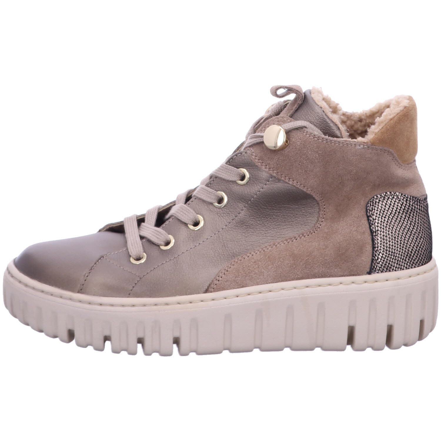 Waldläufer H-Livia Schnürstiefel Beige