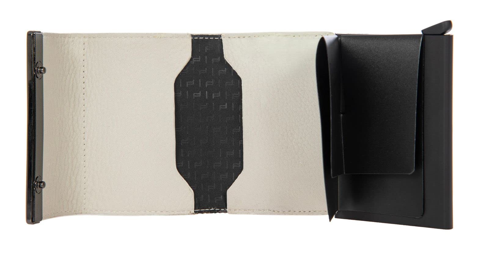 Bric's Porsche Design Secrid Cartera de Cuero Unisex para Hombre y Mujer con Protección RFID y NFC, Desplegable para 4 Tarjetas, Compartimento para Billetes, Tamaño 6,5 x 9,5 x 2 Cm, Blanco