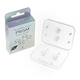 HiFiGo Divinus Prism Wide Bore LSP Eartips for 4-6mm Nozzle, Replaceable IEM Earbud Tips with Enhanced Sound Quality and Comfort (2 Pair (L))