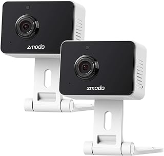 Zmodo Mini Pro 1080p Indoor Home Security Camera Wireless Baby Monitor Pet Cam Nanny Camera Two-Way Audio, Night Vision, Motion Detection Work with Alexa