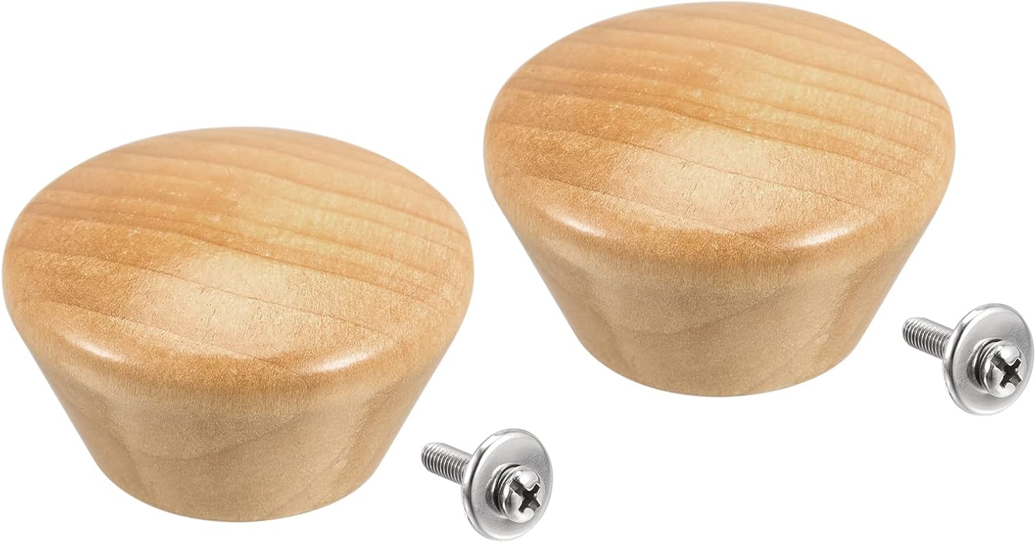 MECCANIXITY Universal Solid Wood Pot Lid Knob, Replacement
