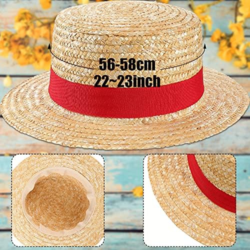 Boater Hat Straw Skimmer Hat Straw Braid Boater Hat Wide Brim Boater