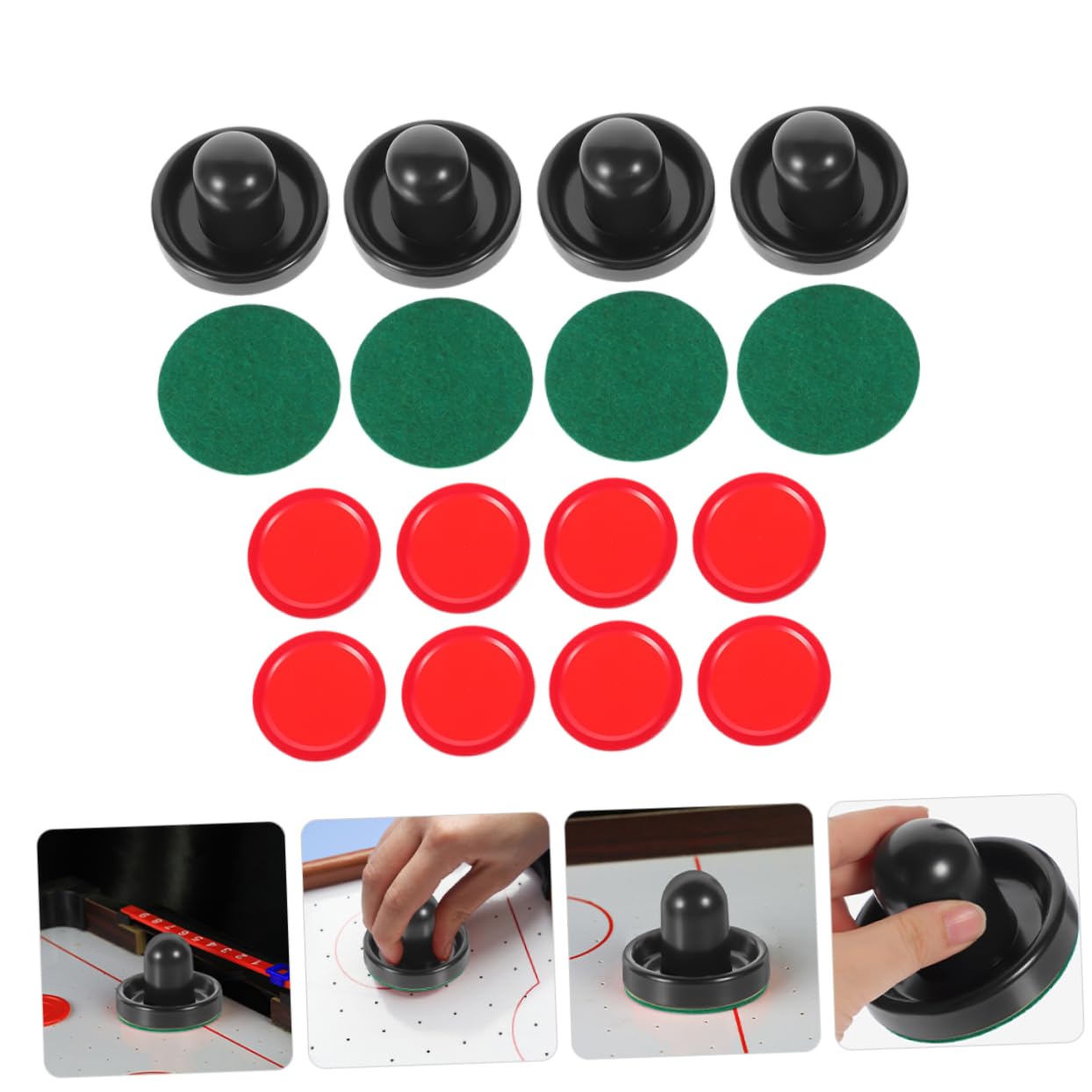 UPKOCH Accessoires De Hockey sur Air Rondelles De Hockey Pièces De Jeu De Poussoir De sur Glace en Plastique Accessoires De Jeu De Fournitures De sur Glace De