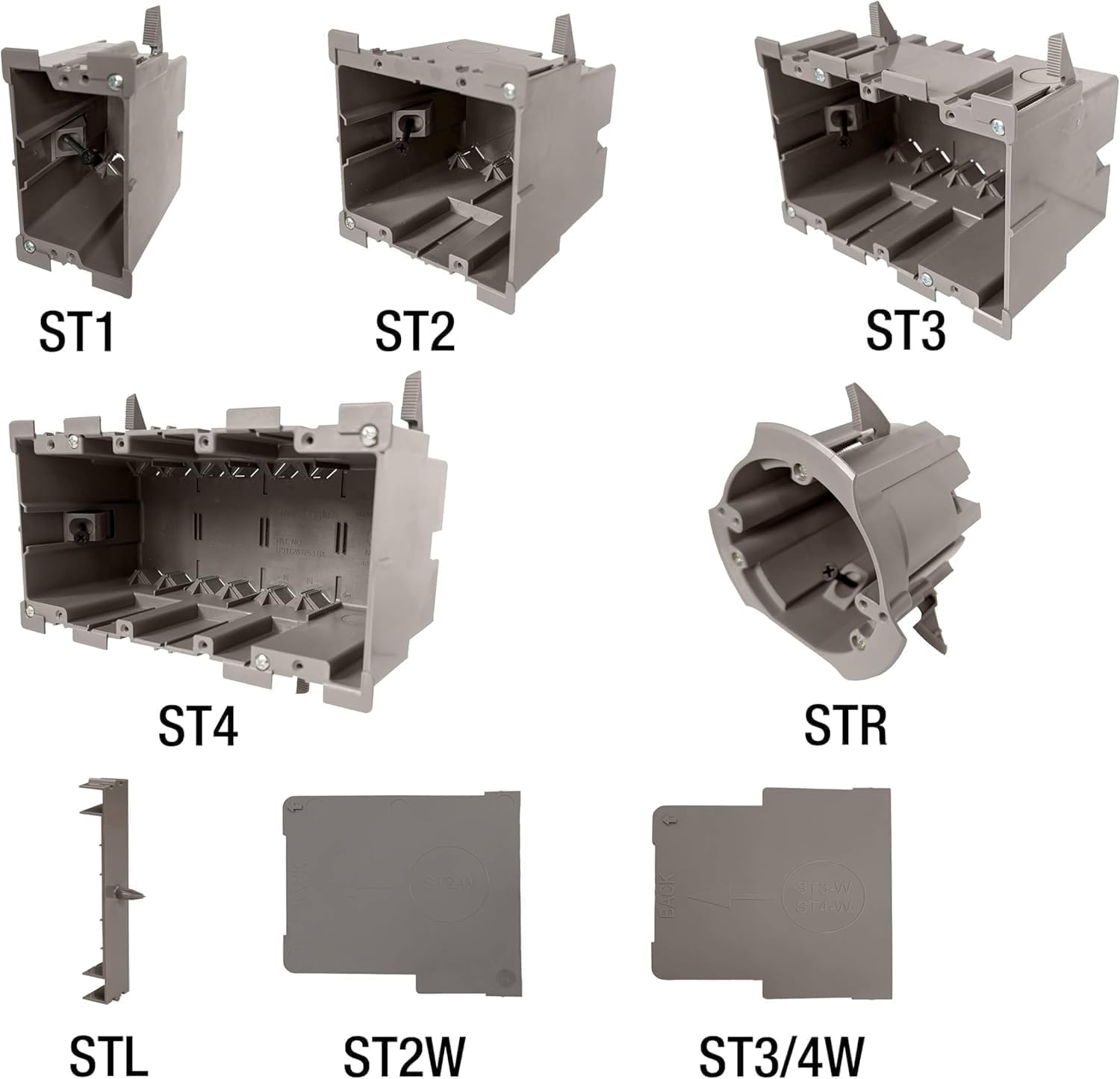 SmarToggle Single Gang Retrofit Wall Box – Old Work Electrical Box for Stud or No-Stud Mount | 1-1/2" Toggle Depth | Smart Device, Outlet, or Switch PC Wall Box | Rated 50 lbs Load — Amazon image 6