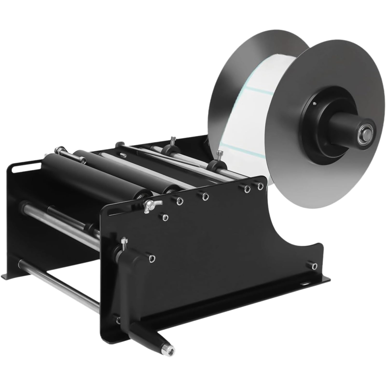 Etichettatrice semiautomatica per bottiglie rotonde per applicazioni alimentari e industriali