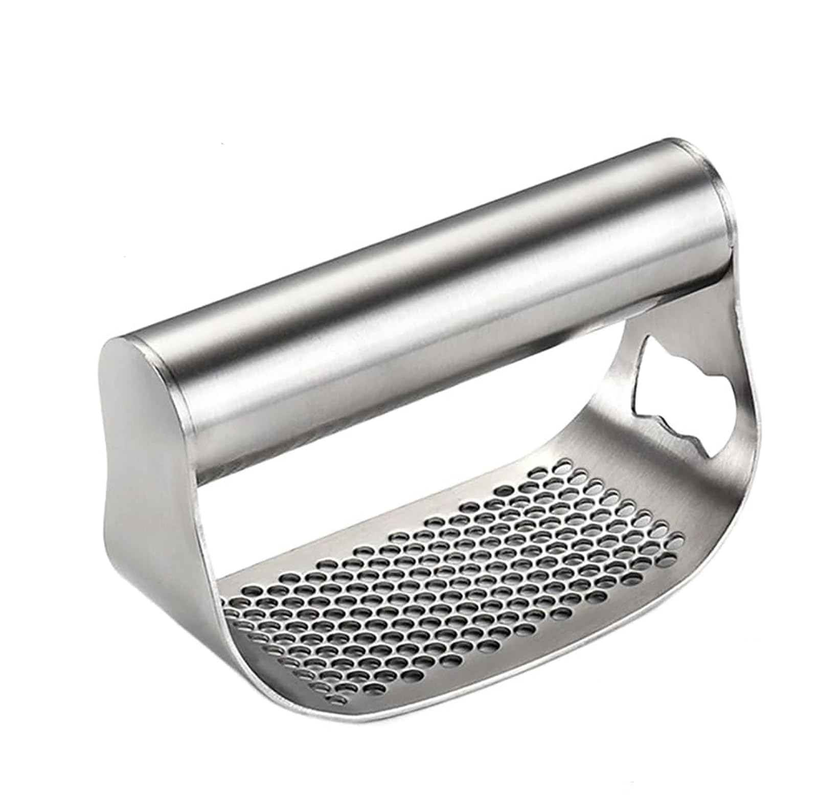 2026 New Garlic Press Rocker,Stainless Steel Garlic Presser, Heavy Duty Stainless Steel Garlic Mincer, Garlic Chopper for Smash Garlic Kitchen Tools (A)