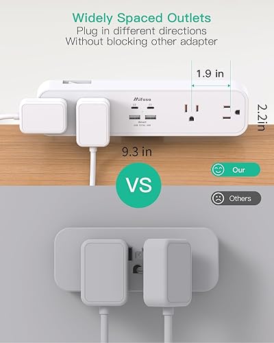 Miniatura 4 de PD30W - Regleta de alimentación de abrazadera de escritorio, protector de sobretensiones de montaje en escritorio, estación de carga rápida, cable