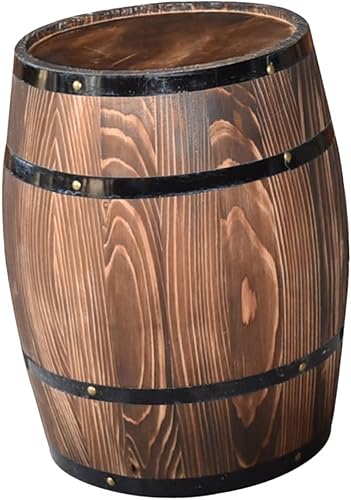 Accesorios de decoración de barril de roble, decoración antigua, maceta de madera, decoración retro, maceta para suculentas, barril de cerveza,