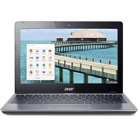 Acer Chromebook C720 Touchscreen 11.6" Laptop Black - 2GB RAM 16GB SSD HD Intel 2955U 1.4GHz WiFi Google Chrome Bluetooth Webcam C (Renewed)