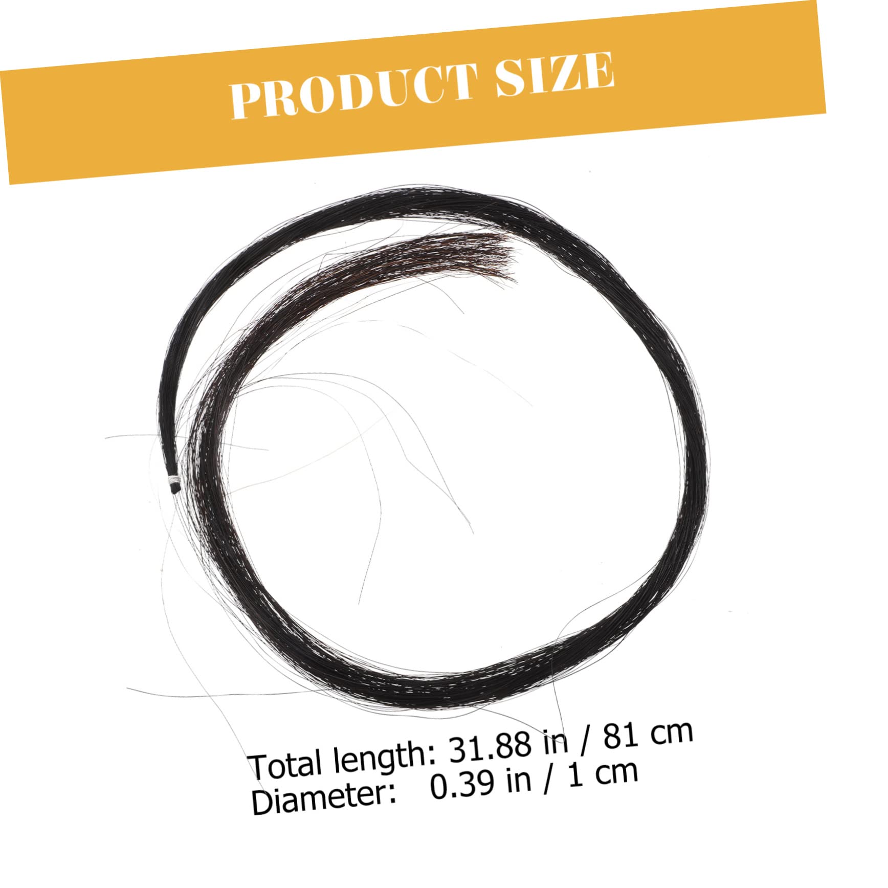 FUNOMOCYA Professional Violoncello Bow Hair Replacement Horse Tail Hair for Cello Bow Repair