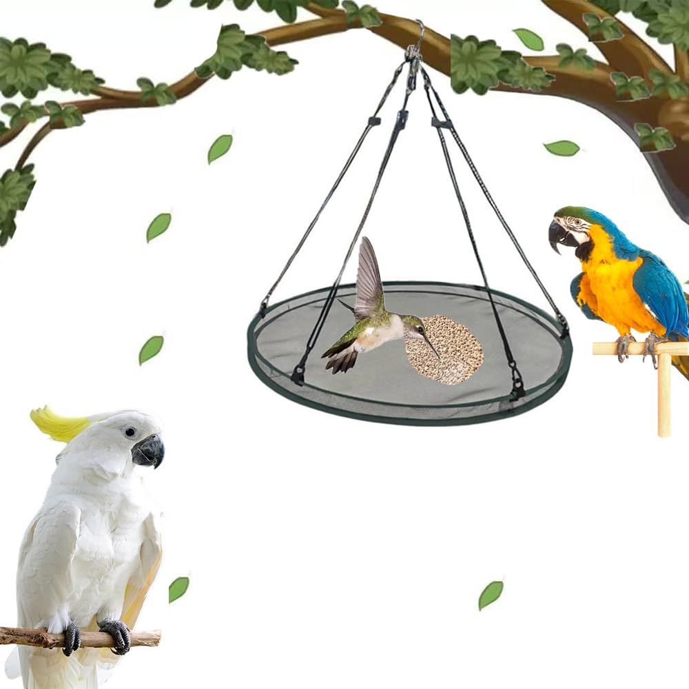 Lot de 2 bacs de récupération pour mangeoire à oiseaux 40 cm extérieur