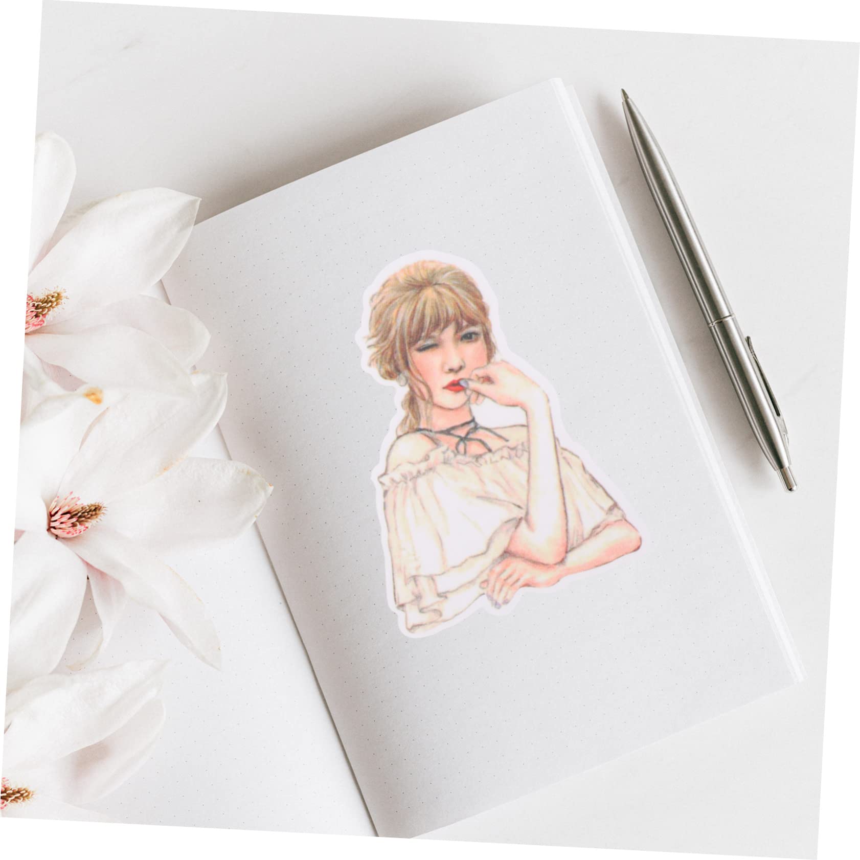 EXCEART 1080 Piezas Niña Pegatinas Álbum De Fotos Pegatinas Etiqueta Del Diario Pegatinas Para Planificador Etiqueta Engomada De Las Chicas De Moda Papel Computadora Hazlo Tu Mismo Viajar
