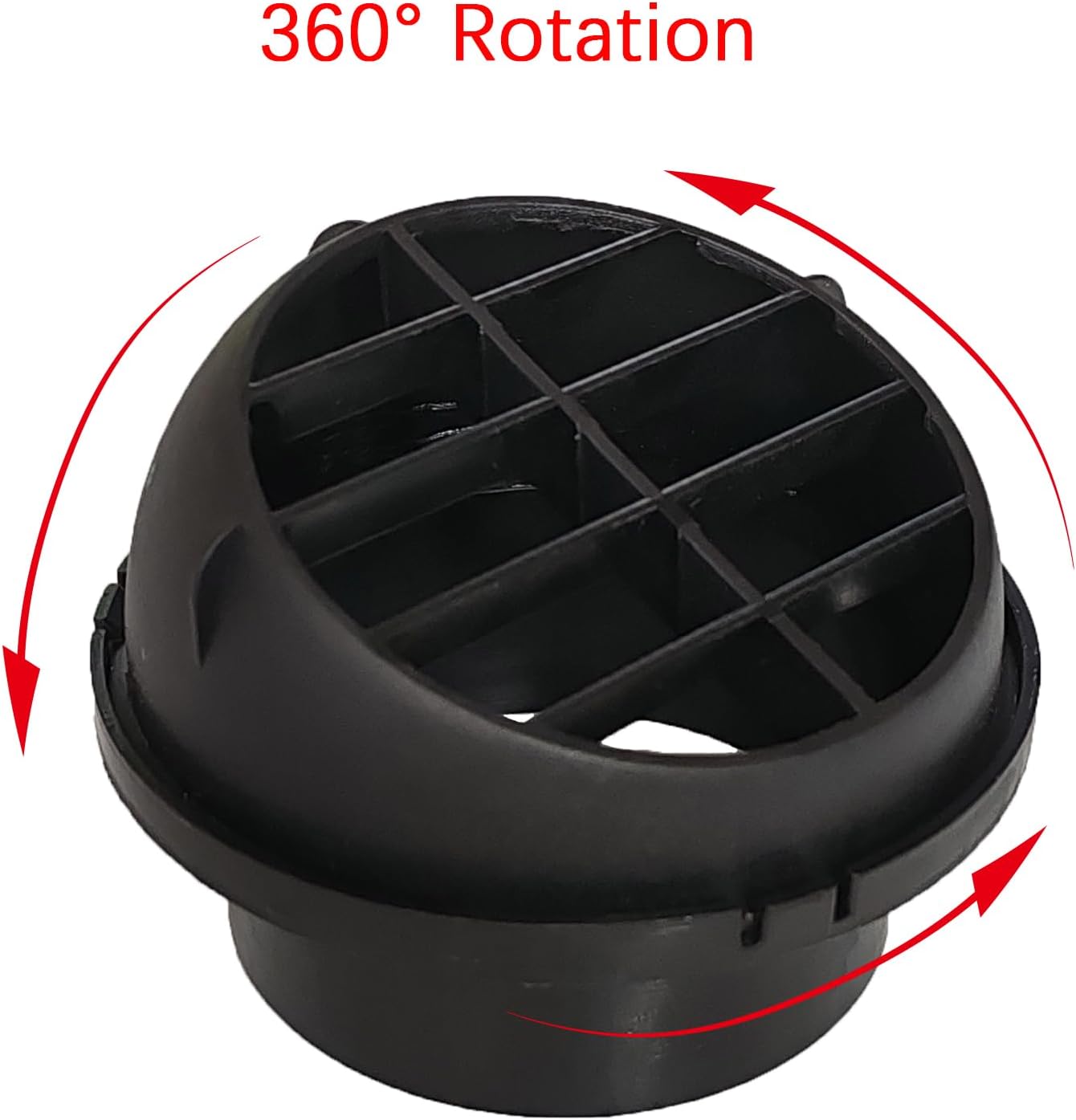 CYDZSW 75mm/3inch Diesel Engine Parking Heater Duct Vent Outlet,360° Rotatable Universal Warm AC Heat Air Conditioning Ducting Vent Outlet for Chinese Webasto Eberspacher Propex 2KW 5KW 8KW Heaters
