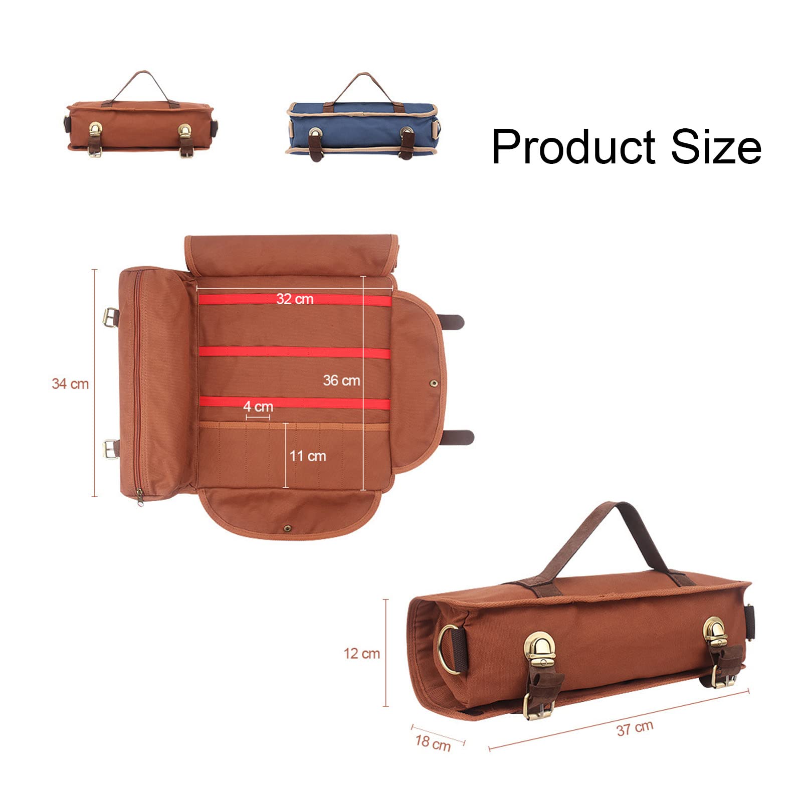 Borsa da barista portatile in tela per viaggi, grande capacità