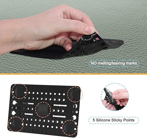 Miniatura 8 de Soporte de teléfono para coche con cepillo de ventilación de aire, soporte universal de silicona para teléfono celular para automóvil,