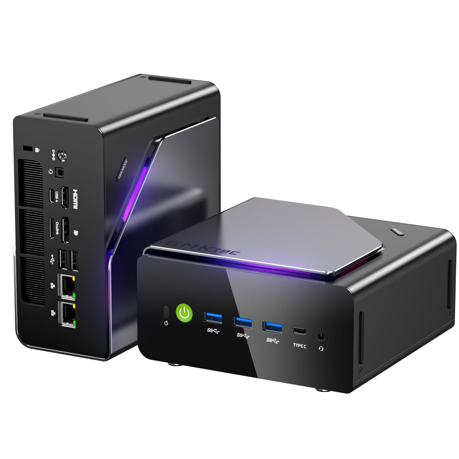 GMKtec Mini PC Gamer Intel Ultra 5 125U, Mini Computer 48 Go DDR5, SSD 1 to, Mini-Ordinateur avec USB4.0 | LAN 2,5G | Affichage Quad 4K | OCuLink – pour Gaming, Bureau et Professionnel, Win11