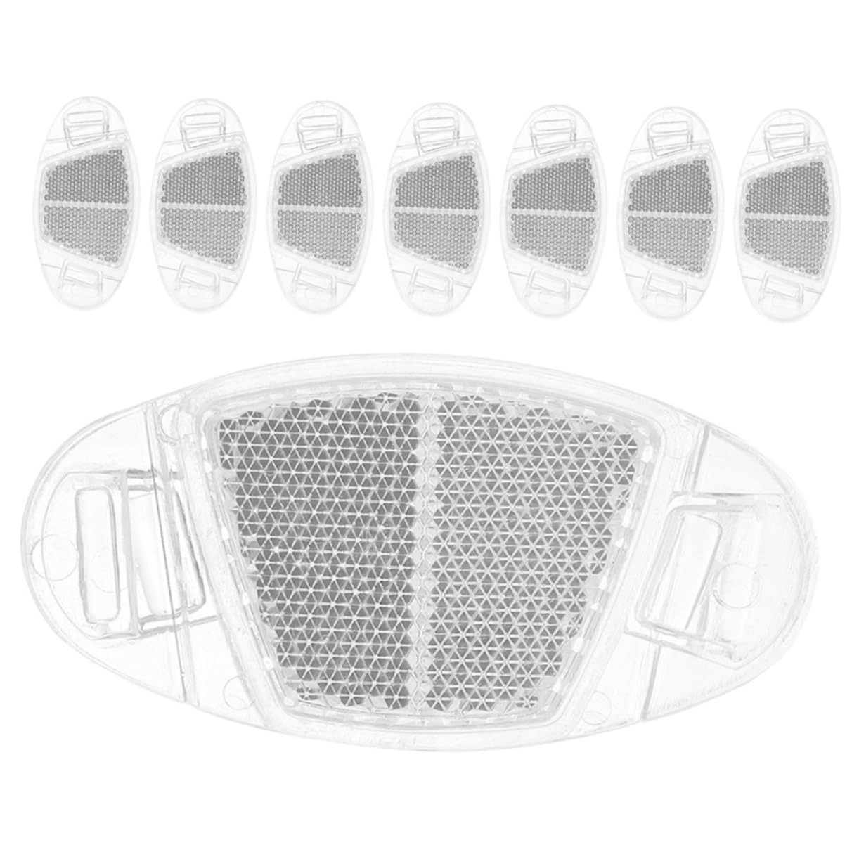 SUPVOX 8pcs Safety Bike Reflectors Professional Wheel Reflectors for Bikes Night Riding Warning Set