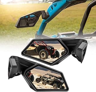 X3 Side Mirrors, A & UTV PRO X3 Racing Mirrors for Can am Maverick X3 Max Turbo R 2017 2018 2019 2020 2021 2022 2023 Adjustable Breakaway X3 Mirrors Accessories,Replace OEM #715002898