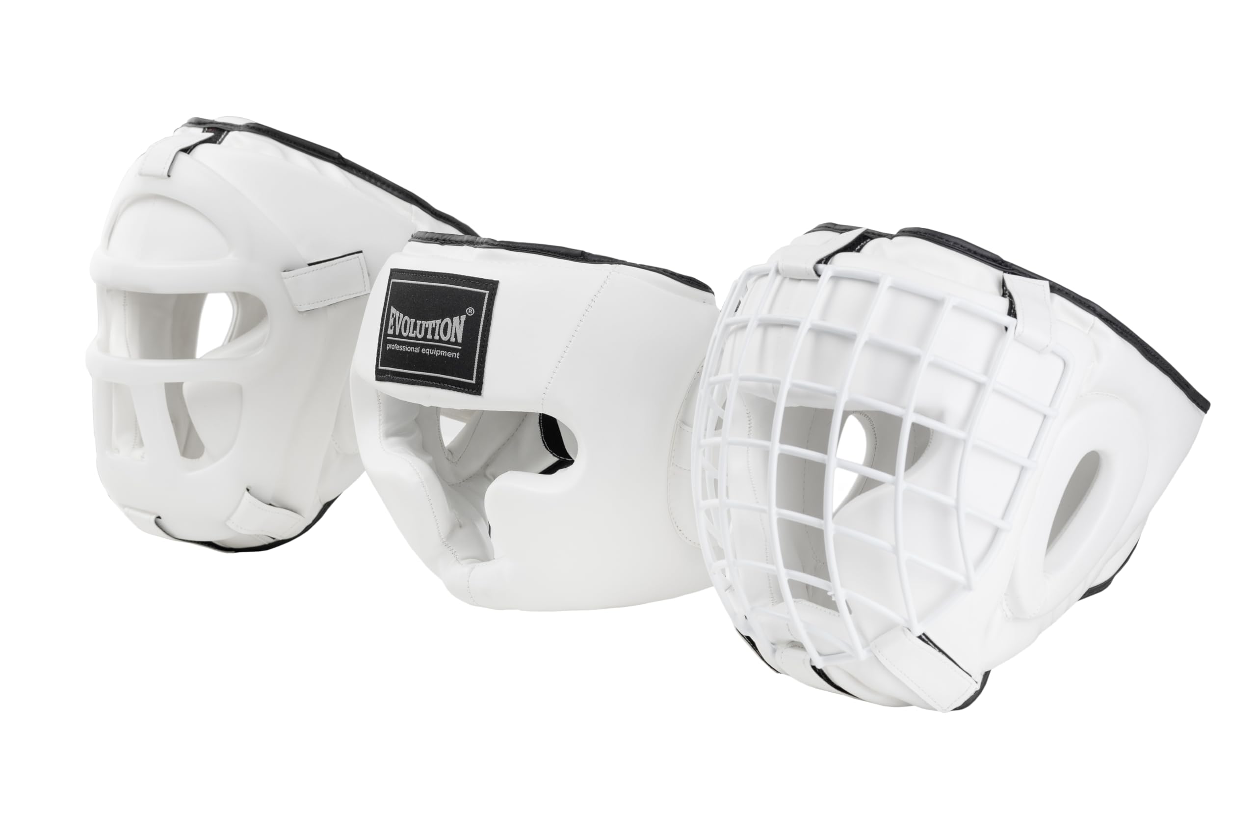 Boxhelm mit Gitter Evolution L, weiß