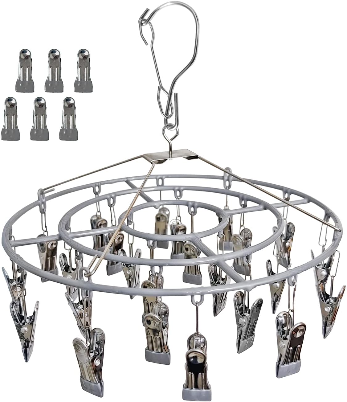Amazon.com: Household Essentials Carousel Dryer | 20 Clothespins for ...