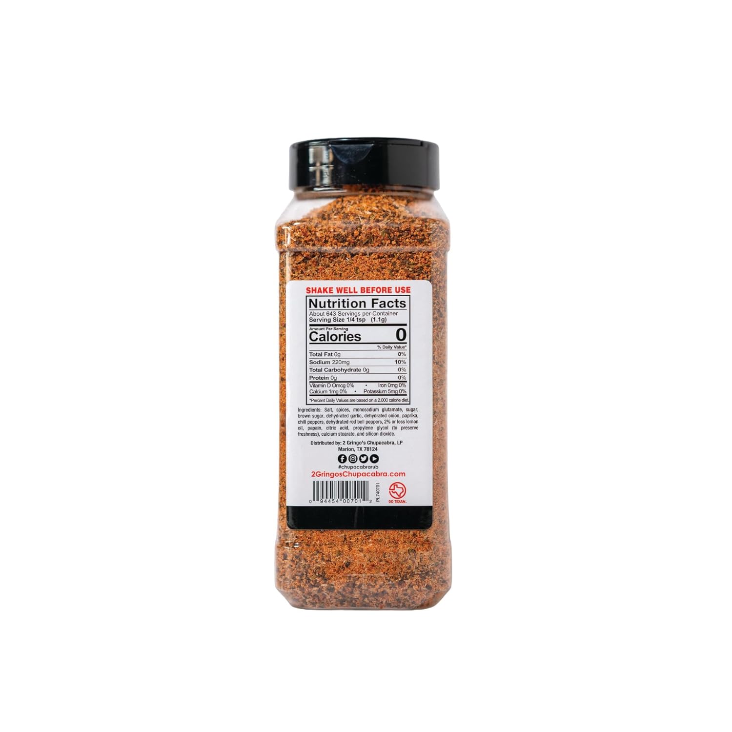 2 Gringos Chupacabra Brisket Magic Seasoning, 25 Ounces
