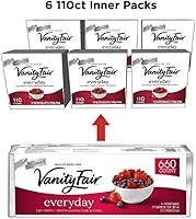 Vista 2 de Vanity Fair - Servilletas desechables de papel blanco, 660