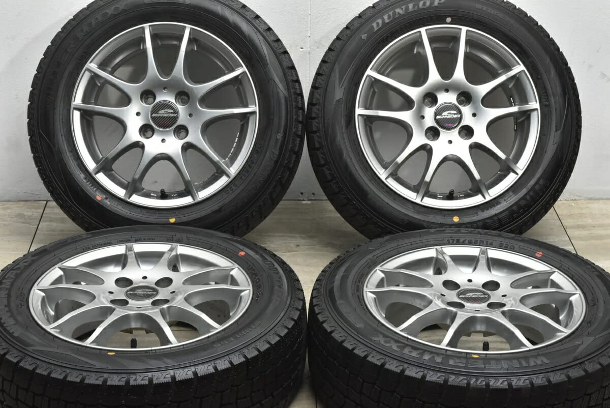 Amazon | 中古 スタッドレスタイヤホイール 4本セット 14インチ 5.5J +  