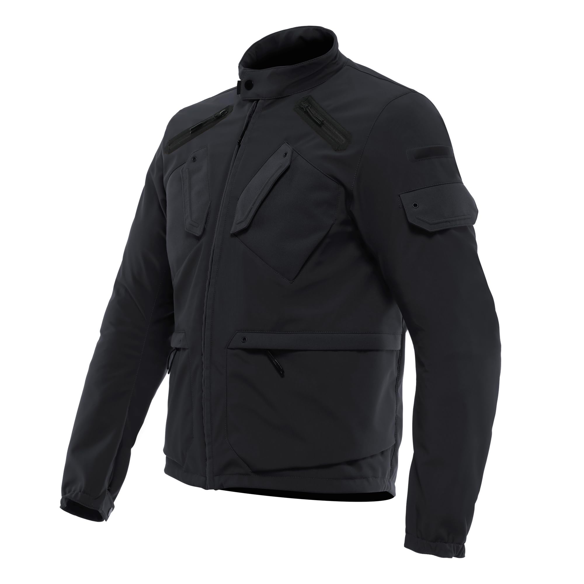 Dainese - Lario Tex Jacket, Urban Motorcycle Jacket, with Removable Protectors, Ventilated Fabric, Men, Black, 56