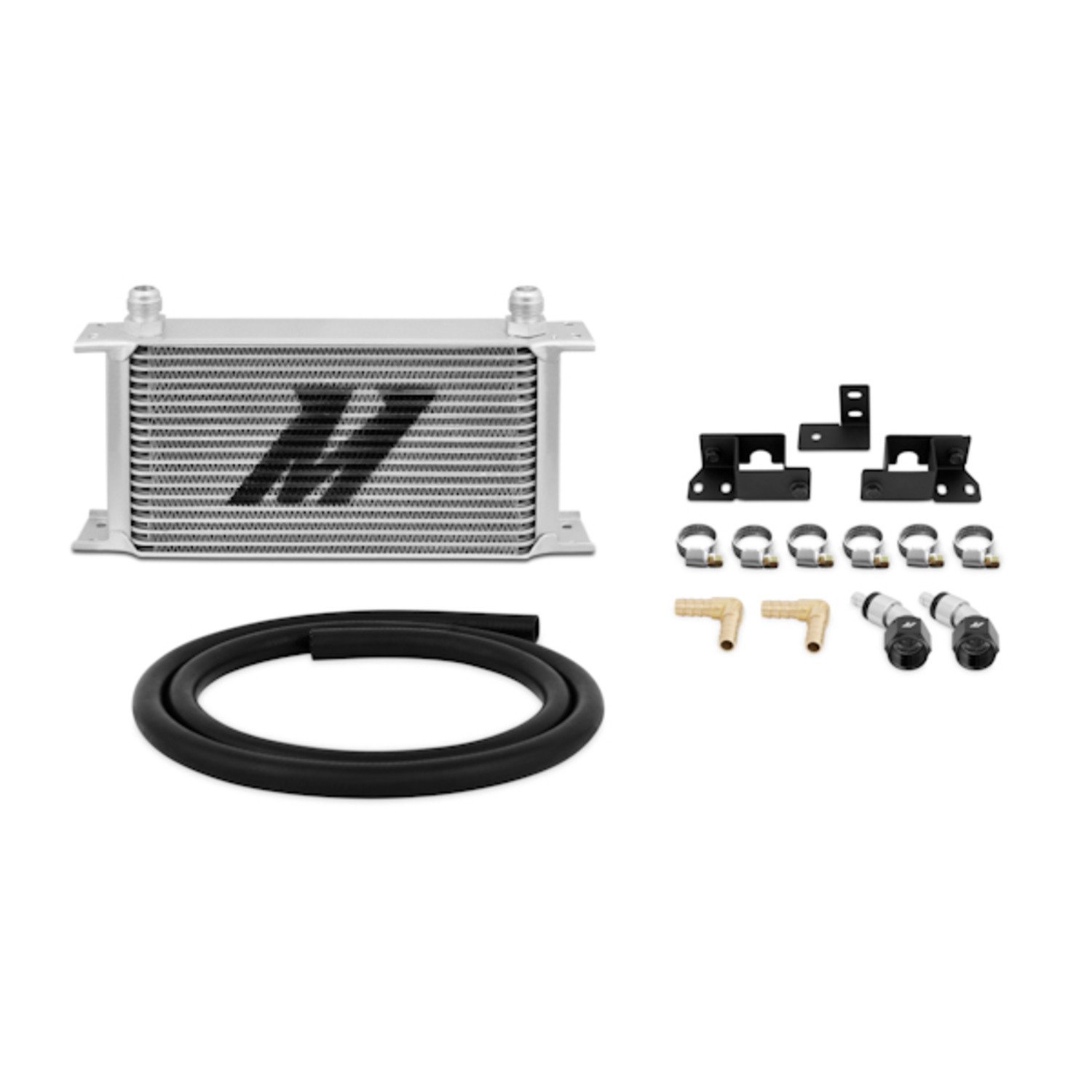 Mishimoto MMTC-WRA-07 Transmission Cooler Compatible With Jeep Wrangler JK 2007-2017 Silver
