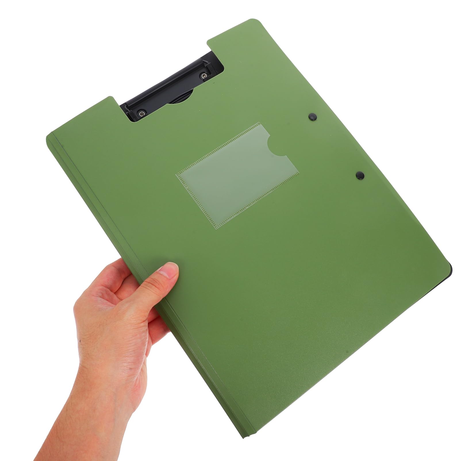 NUOBESTY 6pièces Porte-documents Pliable avec Double Pince pour Organisation de Documents Étanche et Léger pour Usage de Bureau ou Personnel