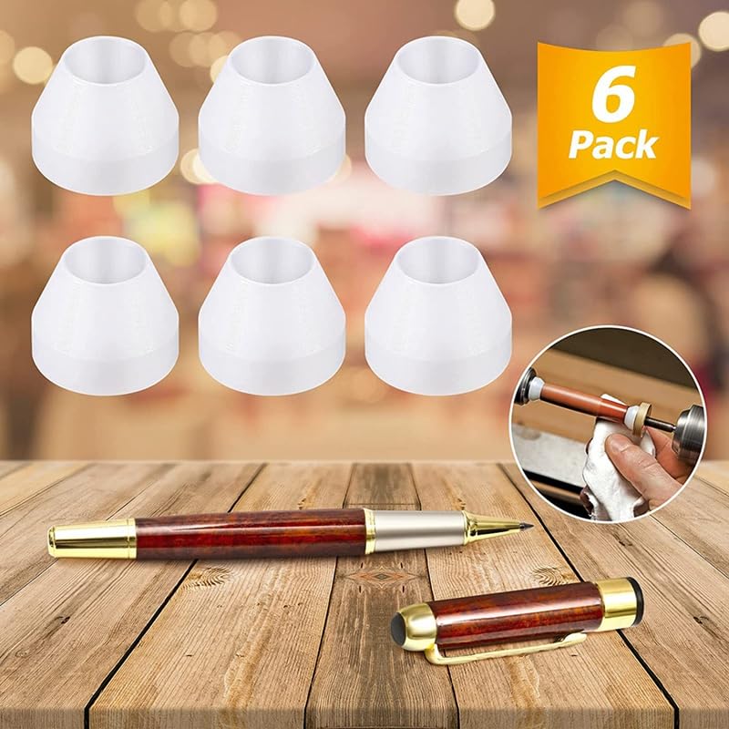 13 Pieces Pen Barrel with Pen Bushings Mill Trimmer Set 7mm 8mm 3/8 Inch 10mm Cutter Shafts for Woodworking Pen Kit - (Color Name: Silver)