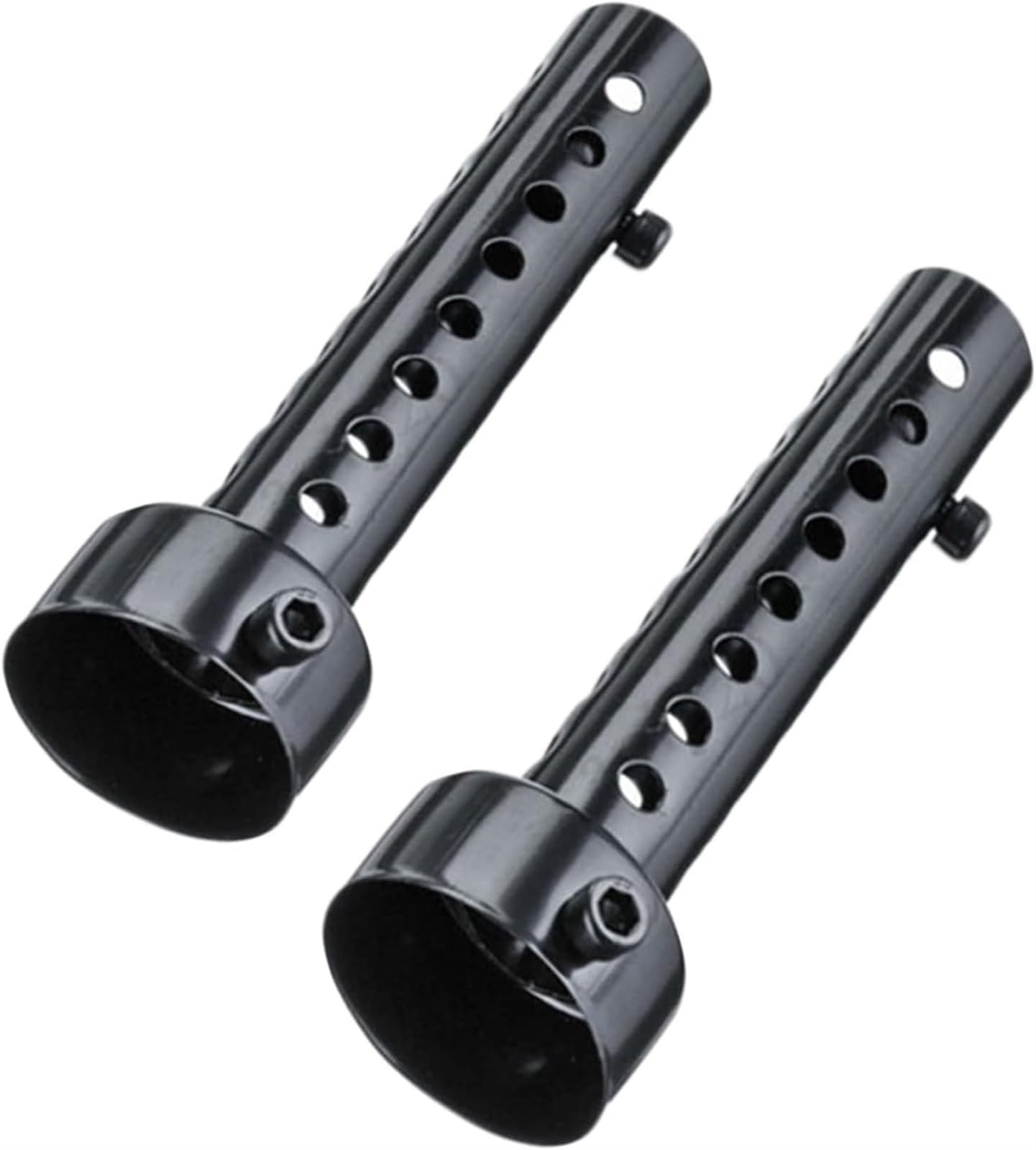 THE WHITE SHOP 2 Pcs Motorcycle Exhaust Silencer Motorbike Muffler Insert Baffle Silencer Universal,35MM (Color : Black)