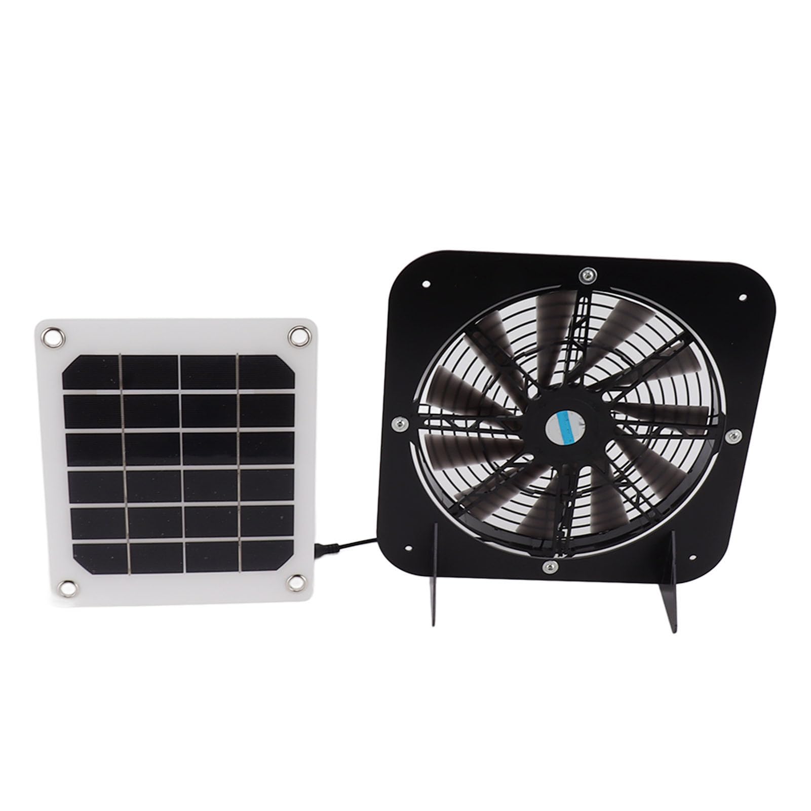 Sxhlseller Ventola di Scarico Ad Energia Solare, Kit Ventola di Aspirazione di Scarico del Pannello Solare da 100 W da 13,5 Pollici per Capannone Esterno, Pollaio, Serra, Ventola di