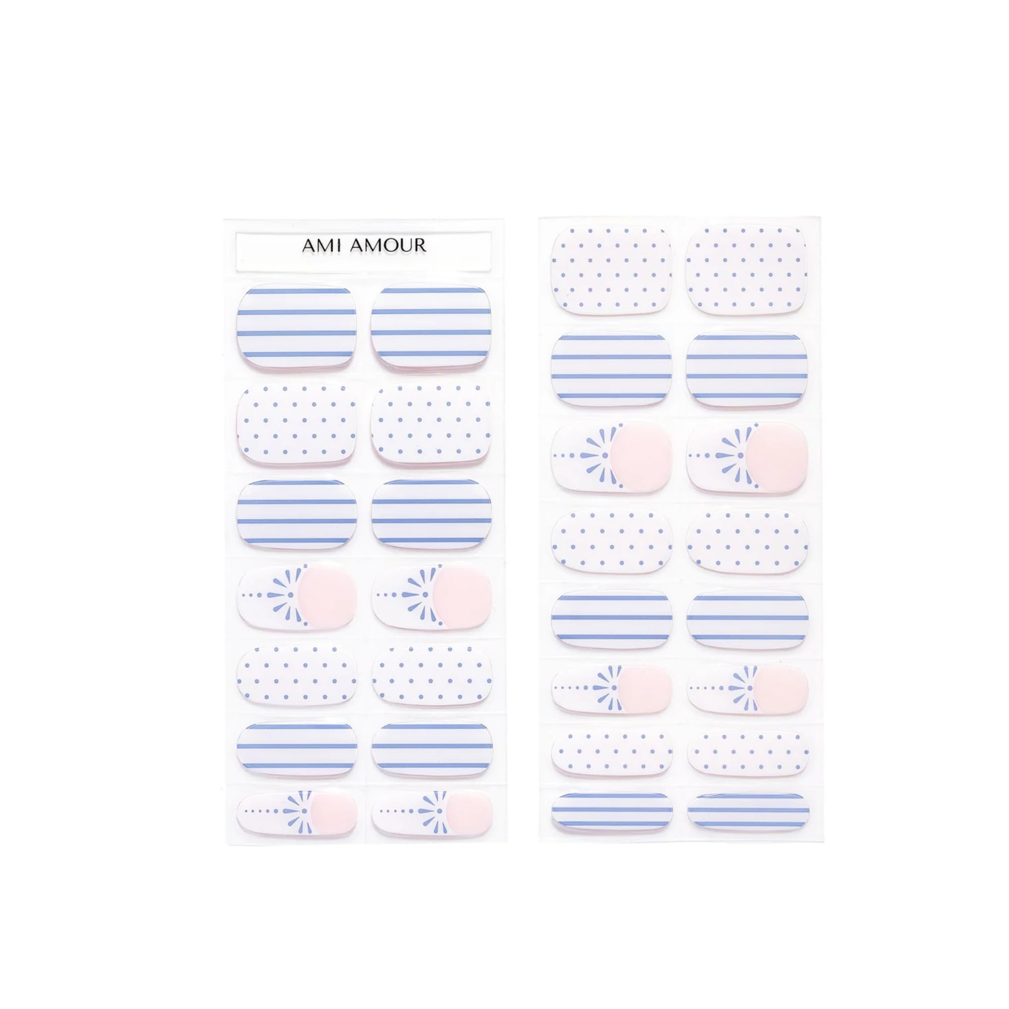 Ami Amour Semi Cured Gel Nail Strips Seersucker
