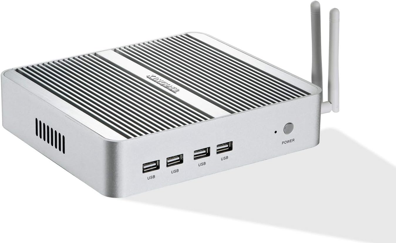 Suреr Chеар 🛒 Kingdel Fanless Mini PC, Powerful Mini Desktop Computer, Intel i5 8th Gen. 4 Cores CPU, 16GB DDR4 RAM, 250GB SSD, 4096x2304, HD Port, LAN, VGA, 4xUSB 3.0, Windows 10 Pro